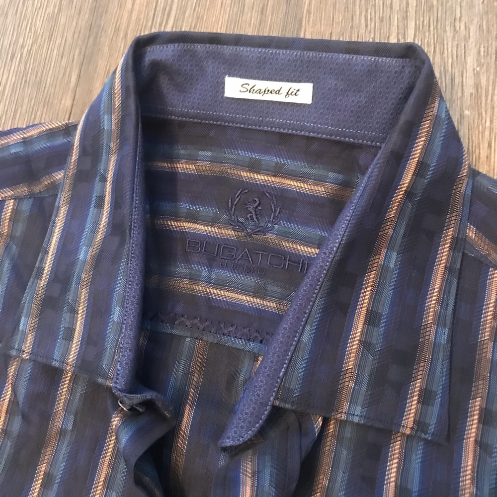Bugatchi Uomo Large Casual Dress Shirt